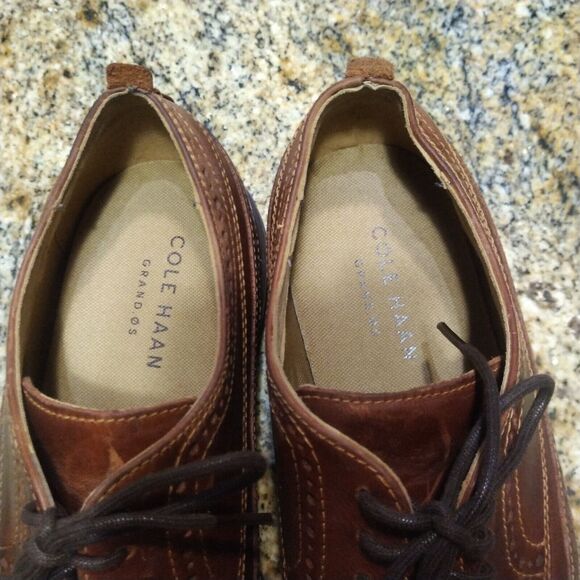 Cole Haan Men's Grand OS Cambridge Wingtip Leather Oxford Shoes 9.5 M C27845 - Picture 10 of 12